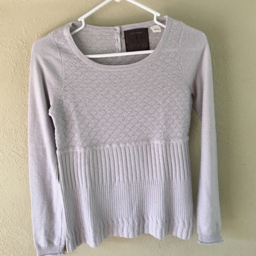 Anthropologie Guinevere gray blue sweater